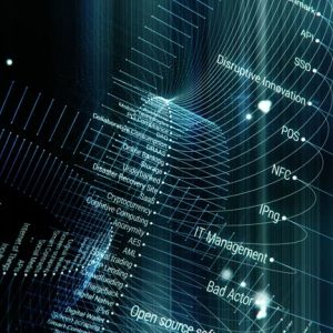 a loop animation with fintech terms